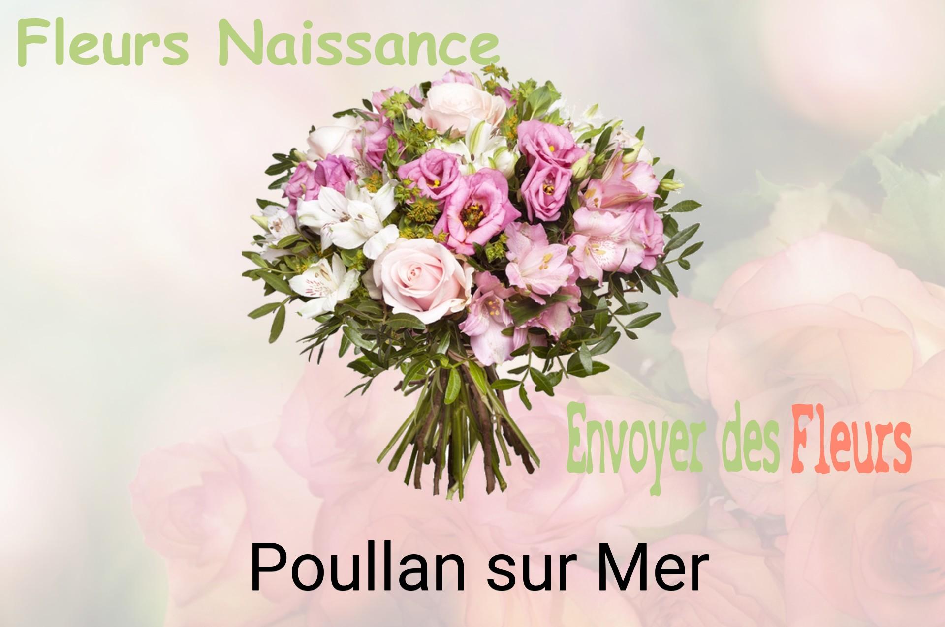 Bouquet de fleurs de naissance livré à Poullan-sur-Mer